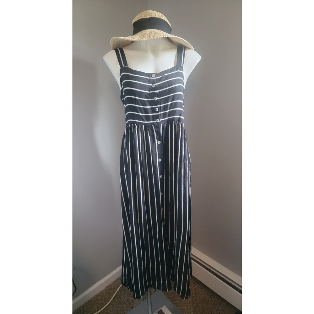 Button Stripe Dress